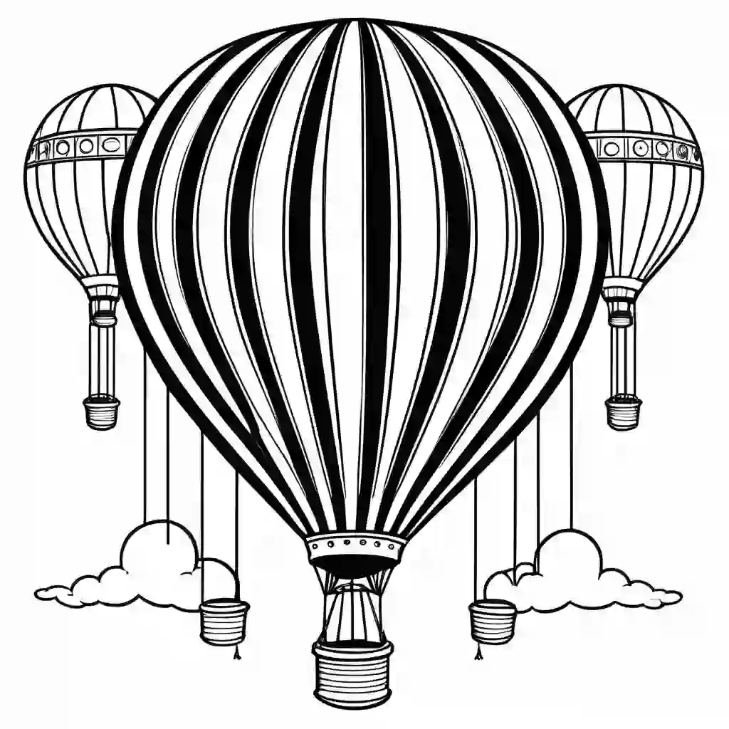 Circus Balloons coloring pages